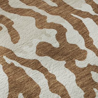 Piper Looms Mayfield Animal Print AMF873 Paprika Machine Washable Area Rug Swatch Image