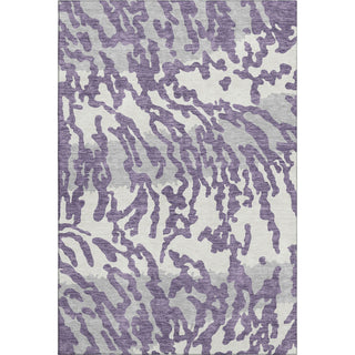 Piper Looms Mayfield Animal Print AMF873 Purple Machine Washable Area Rug main image