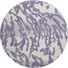 Piper Looms Mayfield Animal Print AMF873 Purple Machine Washable Area Rug Round Main Image