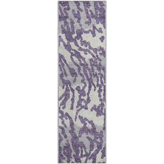 Piper Looms Mayfield Animal Print AMF873 Purple Machine Washable Area Rug Runner Main Image