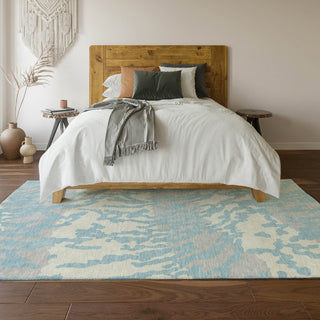 Piper Looms Mayfield Animal Print AMF873 Sky Machine Washable Area Rug Lifestyle Image Feature