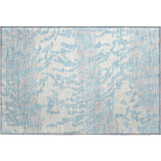 Piper Looms Mayfield Animal Print AMF873 Sky Machine Washable Area Rug Scatter Main Image