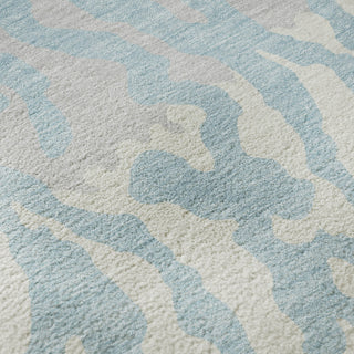 Piper Looms Mayfield Animal Print AMF873 Sky Machine Washable Area Rug Swatch Image