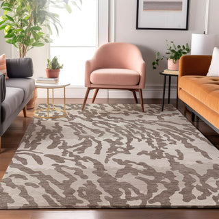 Piper Looms Mayfield Animal Print AMF873 Taupe Machine Washable Area Rug Lifestyle Image Feature