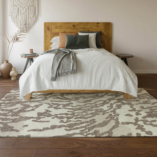 Piper Looms Mayfield Animal Print AMF873 Taupe Machine Washable Area Rug Lifestyle Image Feature