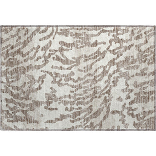 Piper Looms Mayfield Animal Print AMF873 Taupe Machine Washable Area Rug Scatter Main Image