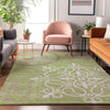 Piper Looms Mayfield Scrolls AMF874 Aloe Machine Washable Area Rug Lifestyle Image Feature
