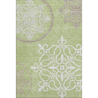 Piper Looms Mayfield Scrolls AMF874 Aloe Machine Washable Area Rug main image