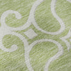 Piper Looms Mayfield Scrolls AMF874 Aloe Machine Washable Area Rug Swatch Image