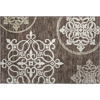 Piper Looms Mayfield Scrolls AMF874 Chocolate Machine Washable Area Rug Scatter Main Image