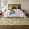 Piper Looms Mayfield Scrolls AMF874 Gold Machine Washable Area Rug Lifestyle Image Feature