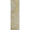 Piper Looms Mayfield Scrolls AMF874 Gold Machine Washable Area Rug Runner Main Image