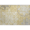 Piper Looms Mayfield Scrolls AMF874 Gold Machine Washable Area Rug Scatter Main Image