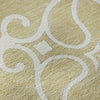 Piper Looms Mayfield Scrolls AMF874 Gold Machine Washable Area Rug Swatch Image