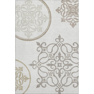 Piper Looms Mayfield Scrolls AMF874 Ivory Machine Washable Area Rug main image