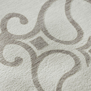 Piper Looms Mayfield Scrolls AMF874 Ivory Machine Washable Area Rug Swatch Image