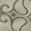 Piper Looms Mayfield Scrolls AMF874 Taupe Machine Washable Area Rug Swatch Image