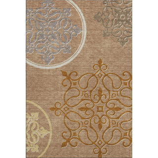 Piper Looms Mayfield Scrolls AMF874 Terracotta Machine Washable Area Rug main image