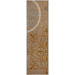 Piper Looms Mayfield Scrolls AMF874 Terracotta Machine Washable Area Rug Runner Main Image