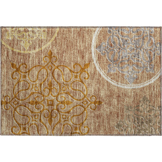 Piper Looms Mayfield Scrolls AMF874 Terracotta Machine Washable Area Rug Scatter Main Image