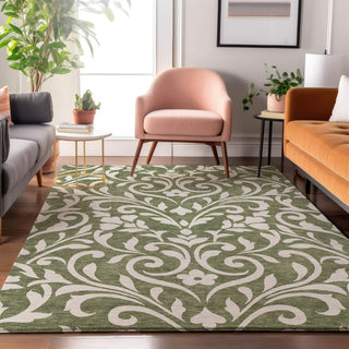 Piper Looms Mayfield Floral AMF875 Fern Machine Washable Area Rug Lifestyle Image Feature