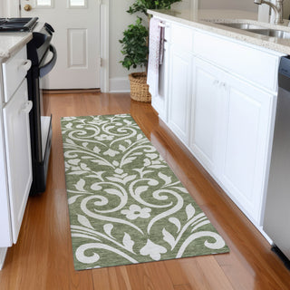 Piper Looms Mayfield Floral AMF875 Fern Machine Washable Area Rug Runner Lifestyle Image Feature