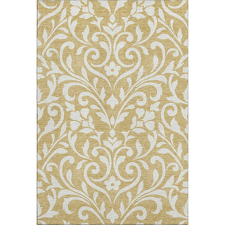 Piper Looms Mayfield Floral AMF875 Gold Machine Washable Area Rug main image