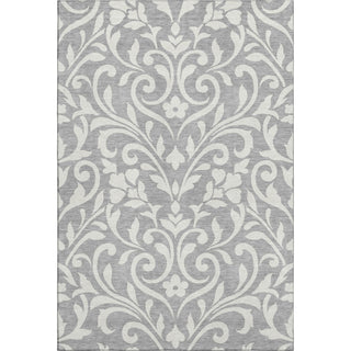 Piper Looms Mayfield Floral AMF875 Gray Machine Washable Area Rug main image