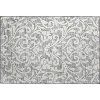 Piper Looms Mayfield Floral AMF875 Gray Machine Washable Area Rug Scatter Main Image