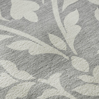 Piper Looms Mayfield Floral AMF875 Gray Machine Washable Area Rug Swatch Image