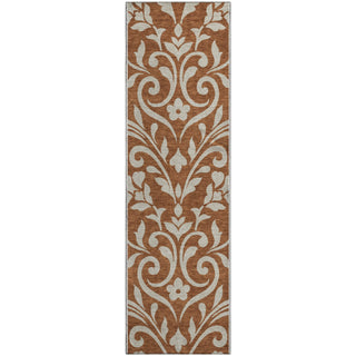 Piper Looms Mayfield Floral AMF875 Paprika Machine Washable Area Rug Runner Main Image