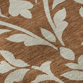 Piper Looms Mayfield Floral AMF875 Paprika Machine Washable Area Rug Swatch Image
