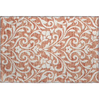 Piper Looms Mayfield Floral AMF875 Salmon Machine Washable Area Rug Scatter Main Image