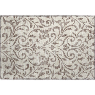 Piper Looms Mayfield Floral AMF875 Taupe Machine Washable Area Rug Scatter Main Image