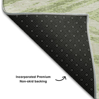 Piper Looms Mayfield Modern AMF876 Aloe Machine Washable Area Rug Backing Image