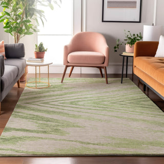 Piper Looms Mayfield Modern AMF876 Aloe Machine Washable Area Rug Lifestyle Image Feature