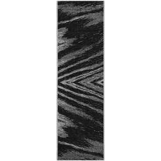 Piper Looms Mayfield Modern AMF876 Black Machine Washable Area Rug Runner Main Image
