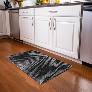 Piper Looms Mayfield Modern AMF876 Black Machine Washable Area Rug Scatter Lifestyle Image Feature