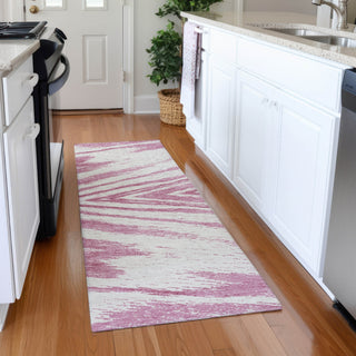 Piper Looms Mayfield Modern AMF876 Blush Machine Washable Area Rug Runner Lifestyle Image Feature