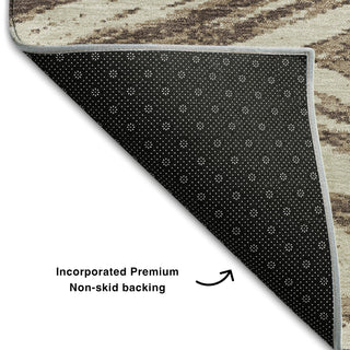 Piper Looms Mayfield Modern AMF876 Brown Machine Washable Area Rug Backing Image