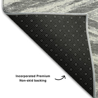 Piper Looms Mayfield Modern AMF876 Gray Machine Washable Area Rug Backing Image