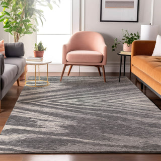 Piper Looms Mayfield Modern AMF876 Gray Machine Washable Area Rug Lifestyle Image Feature