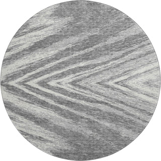 Piper Looms Mayfield Modern AMF876 Gray Machine Washable Area Rug Round Main Image
