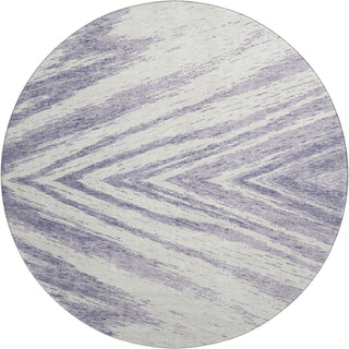 Piper Looms Mayfield Modern AMF876 Lavender Machine Washable Area Rug Round Main Image
