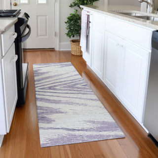 Piper Looms Mayfield Modern AMF876 Lavender Machine Washable Area Rug Runner Lifestyle Image Feature