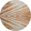 Piper Looms Mayfield Modern AMF876 Paprika Machine Washable Area Rug Round Main Image
