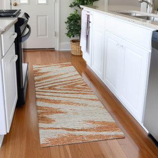 Piper Looms Mayfield Modern AMF876 Paprika Machine Washable Area Rug Runner Lifestyle Image Feature