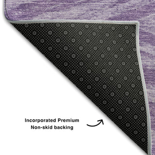 Piper Looms Mayfield Modern AMF876 Purple Machine Washable Area Rug Backing Image