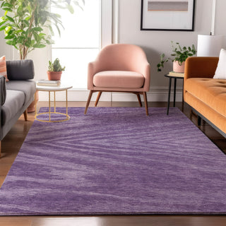 Piper Looms Mayfield Modern AMF876 Purple Machine Washable Area Rug Lifestyle Image Feature