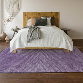 Piper Looms Mayfield Modern AMF876 Purple Machine Washable Area Rug Lifestyle Image Feature